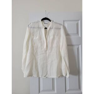 Colomba Living linen Blouse 6 NWOT